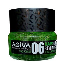 ژل مو آگیوا 06 مدل ultra strong & wet با قدرت حالت دهی بالا حجم 200 میل