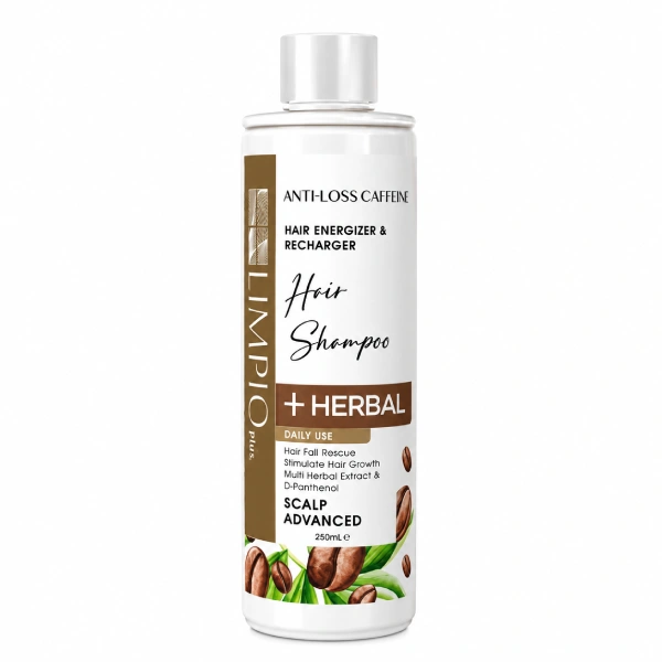 شامپو کافئین ضد ریزش لیمپیو پلاس مدل Anti-Loss Caffeine حجم 250 میل