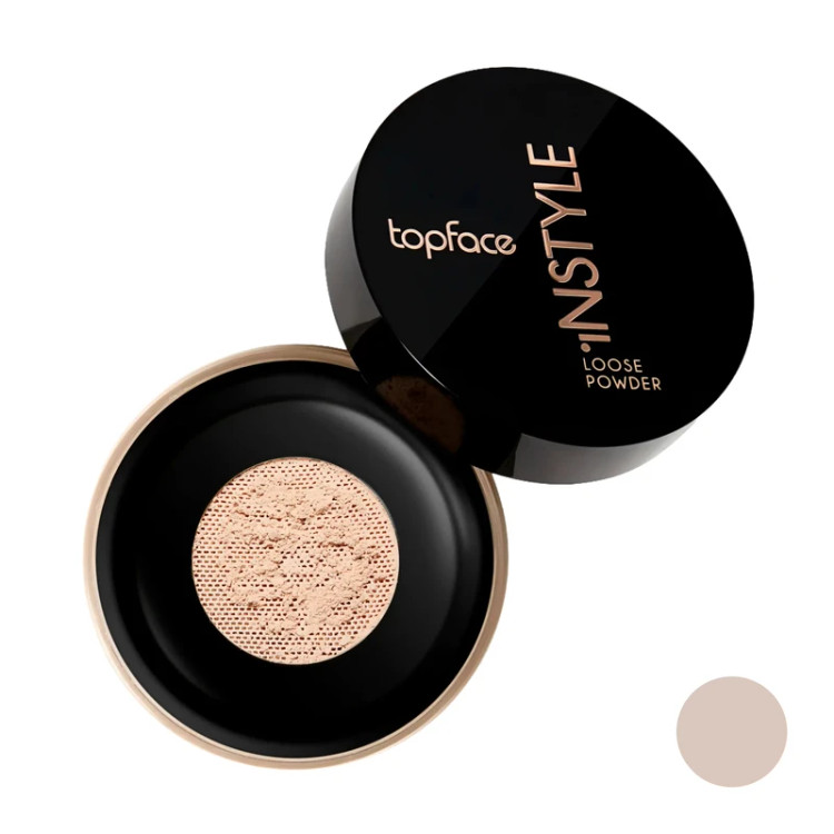 پودر تثبیت کننده آرایش مات تاپ فیس سری Instyle مدل Loose شماره 102
