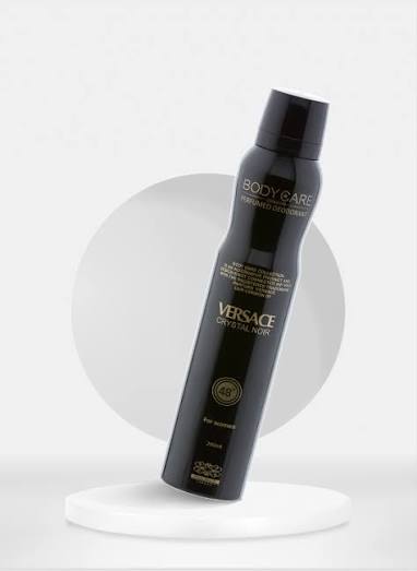 اسپری عطر زنانه ورساچه کریستال نویر مشکی بادی کر